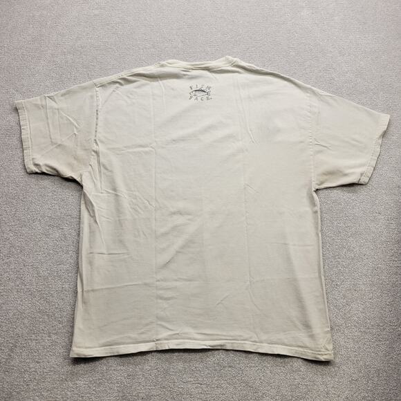 Vintage Captain Walleye Fishing T-Shirt Men’s XL Distressed Graphic Tee Hanes - Picture 2 of 6